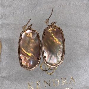 Pink mother of pearl Kendra scott Danielle earings